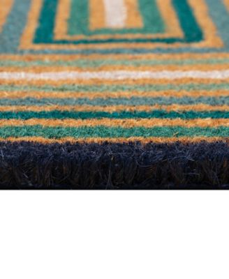 Liora Manne Natura Boxes Rug Collection In Blue