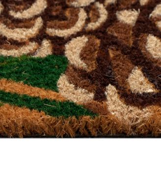 Liora Manne Natura Pinecone Border Rug Collection In Tan