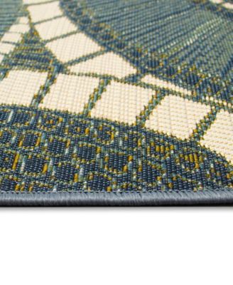 Marina Circles 8'10"x11'9" Area Rug