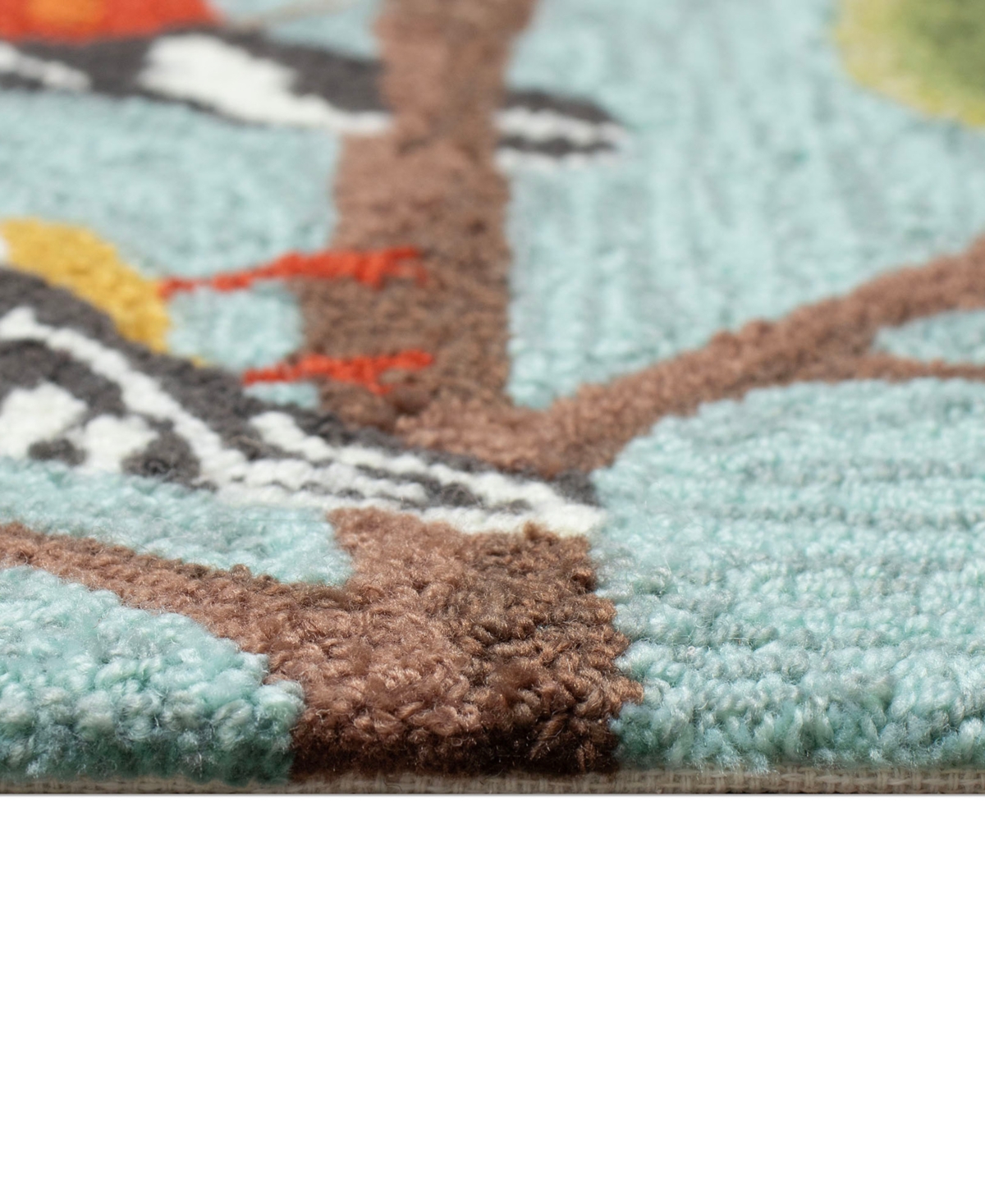 Liora Manne Frontporch Birds On A Branch 2'x5' Runner Area Rug In Blue