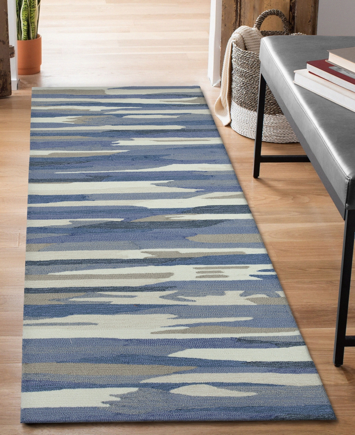 Liora Manne Capri Cloud Runner Area Rug, 2' X 5' In Blue