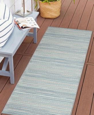 Miranda Tweed Stripe 1'11"x4'11" Runner Area Rug