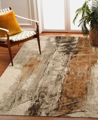 Liora Manne Marina Moderne Rug Collection In Beige,gray