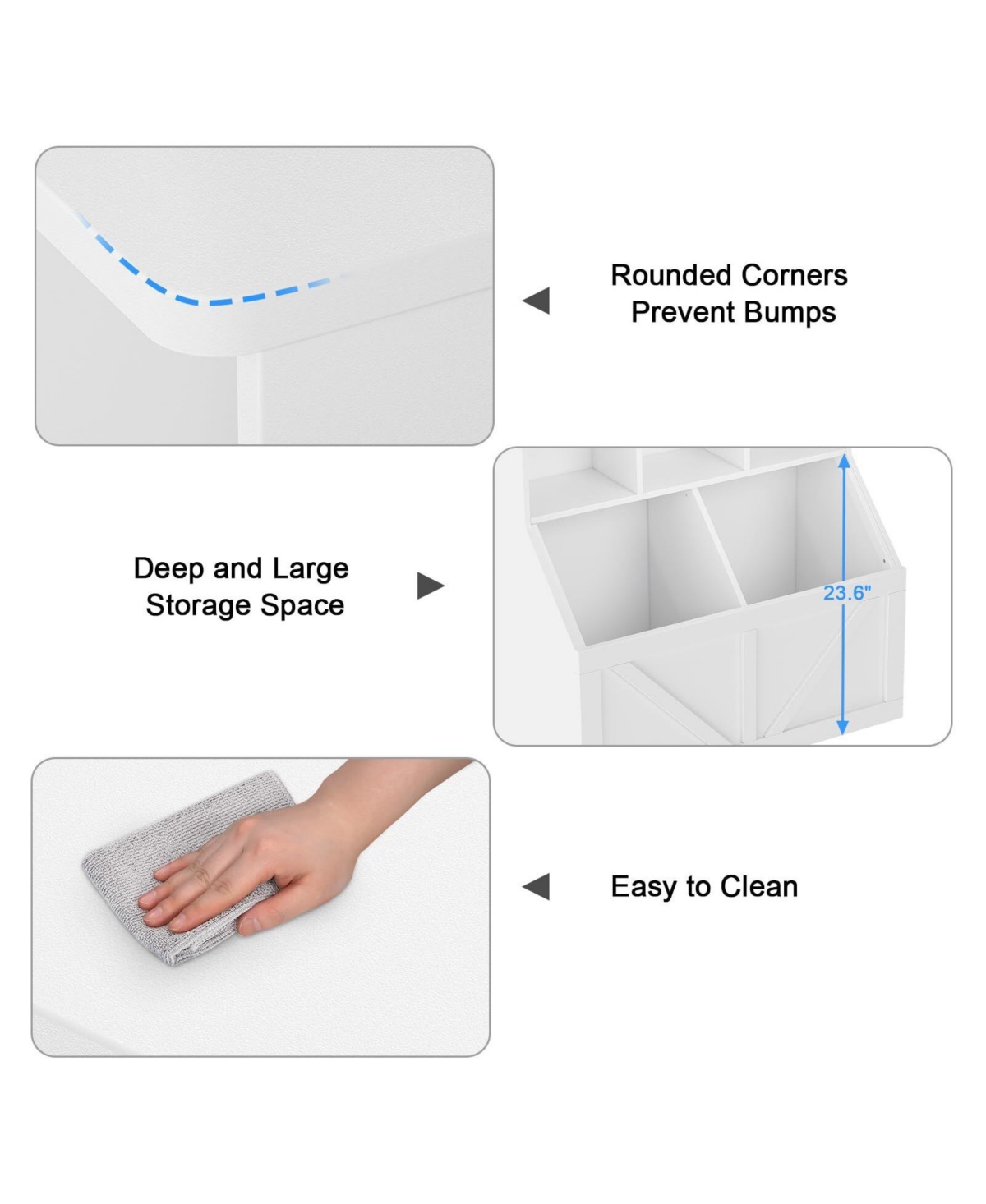 gaomon Stable and Safe Kids Toy Storage Organizer - Multifunctional Cabinet