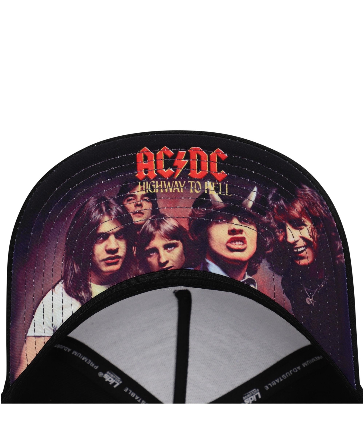 Lids Men's Black Ac/dc North American Tour 1979 A-frame Adjustable Hat In Black