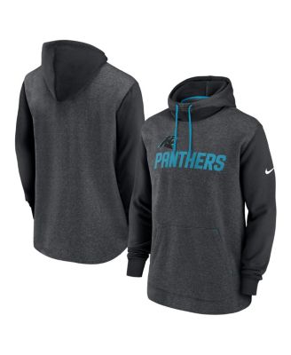 Nike - Men's Heathered Charcoal/Black Carolina Panthers Surrey Legacy Pullover Hoodie