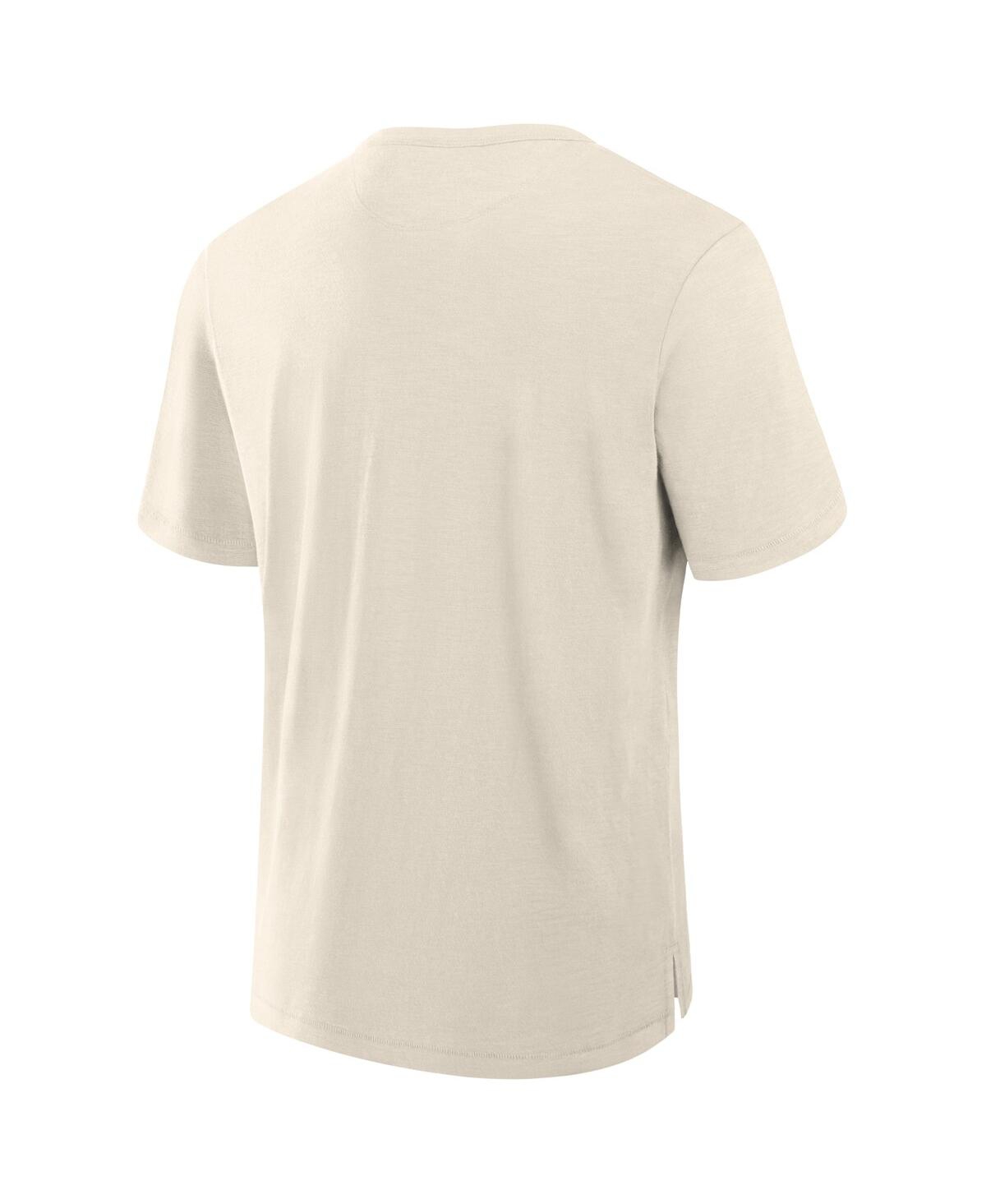 Fanatics Men's Cream Pittsburgh Steelers Slub T-shirt In Cream