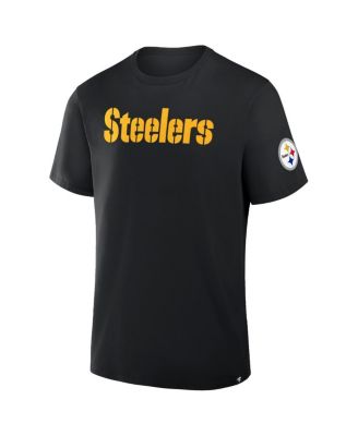 Fanatics - Men's Black Pittsburgh Steelers Legacy Cotton T-Shirt