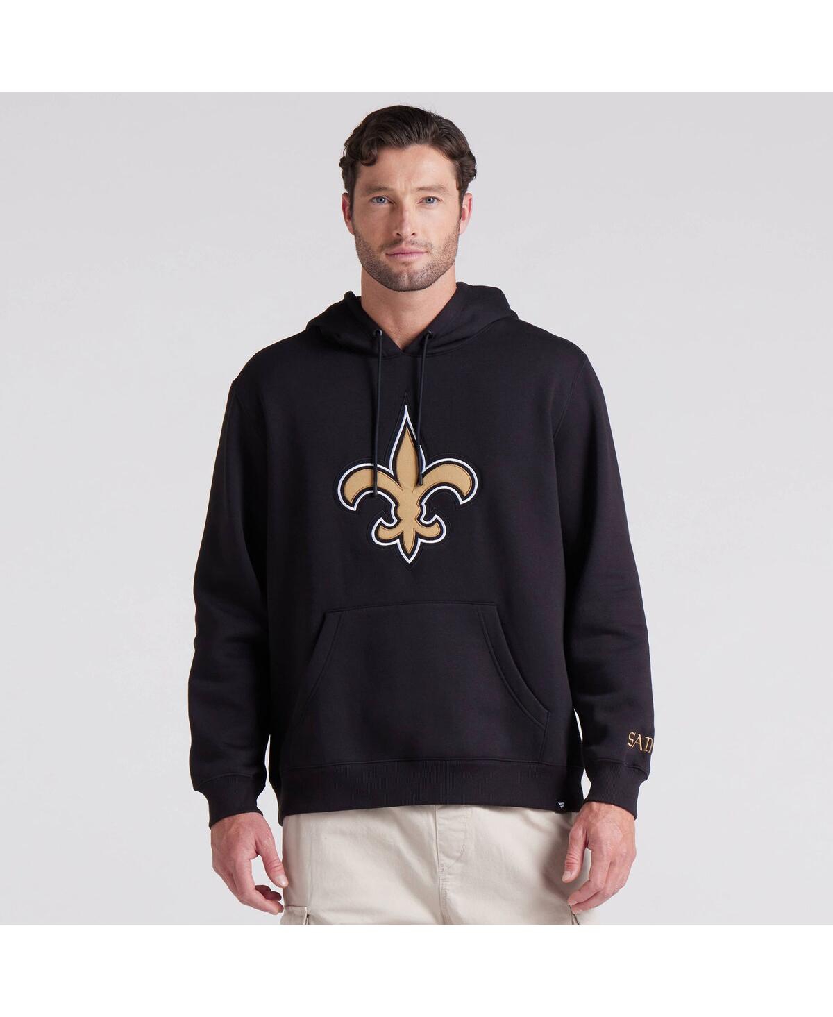 Fanatics Men's Black New Orleans Saints Legacy Fleece Pullover Hoodie In Black