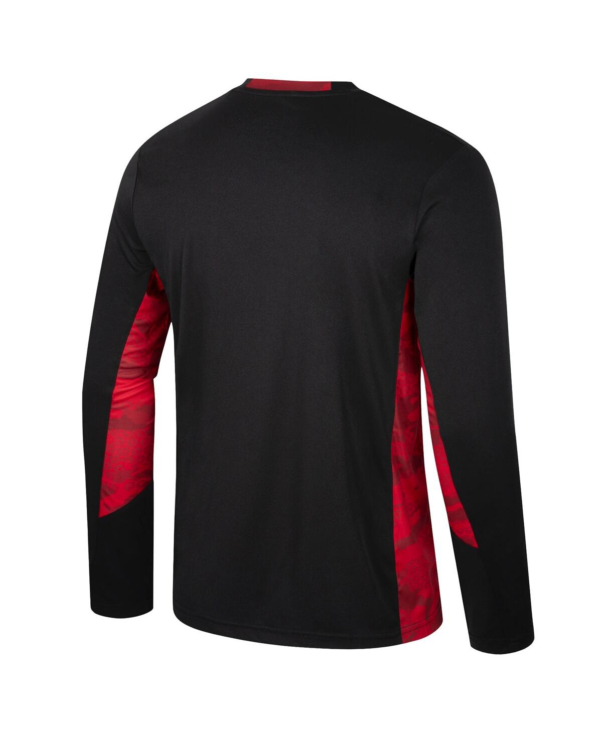 Colosseum Men's Black Ohio State Buckeyes Big Tall On Honor Long Sleeve T-shirt In Black