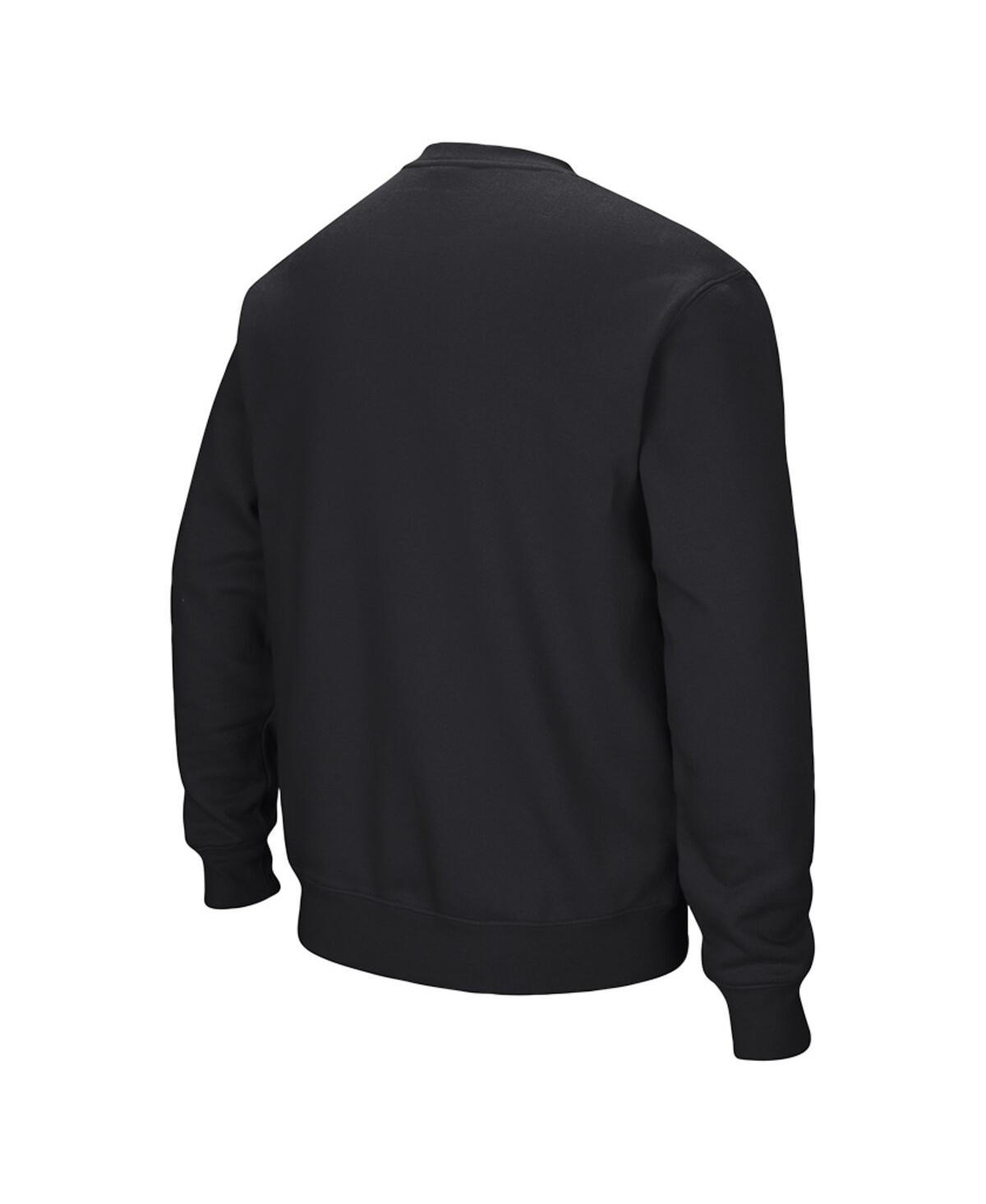 Colosseum Men's Black Vanderbilt Commodores Arch Logo Pullover Sweatshirt In Black