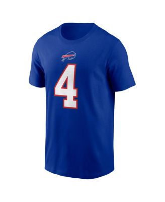 Men's James Cook Royal Buffalo Bills Name Number T-Shirt
