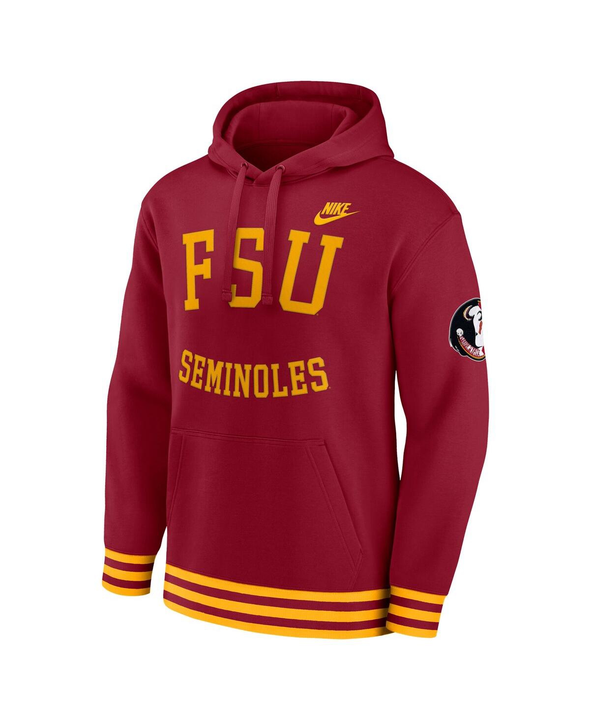 Nike Men's Garnet Florida State Seminoles Legacy Retro Pullover Hoodie In Garnet