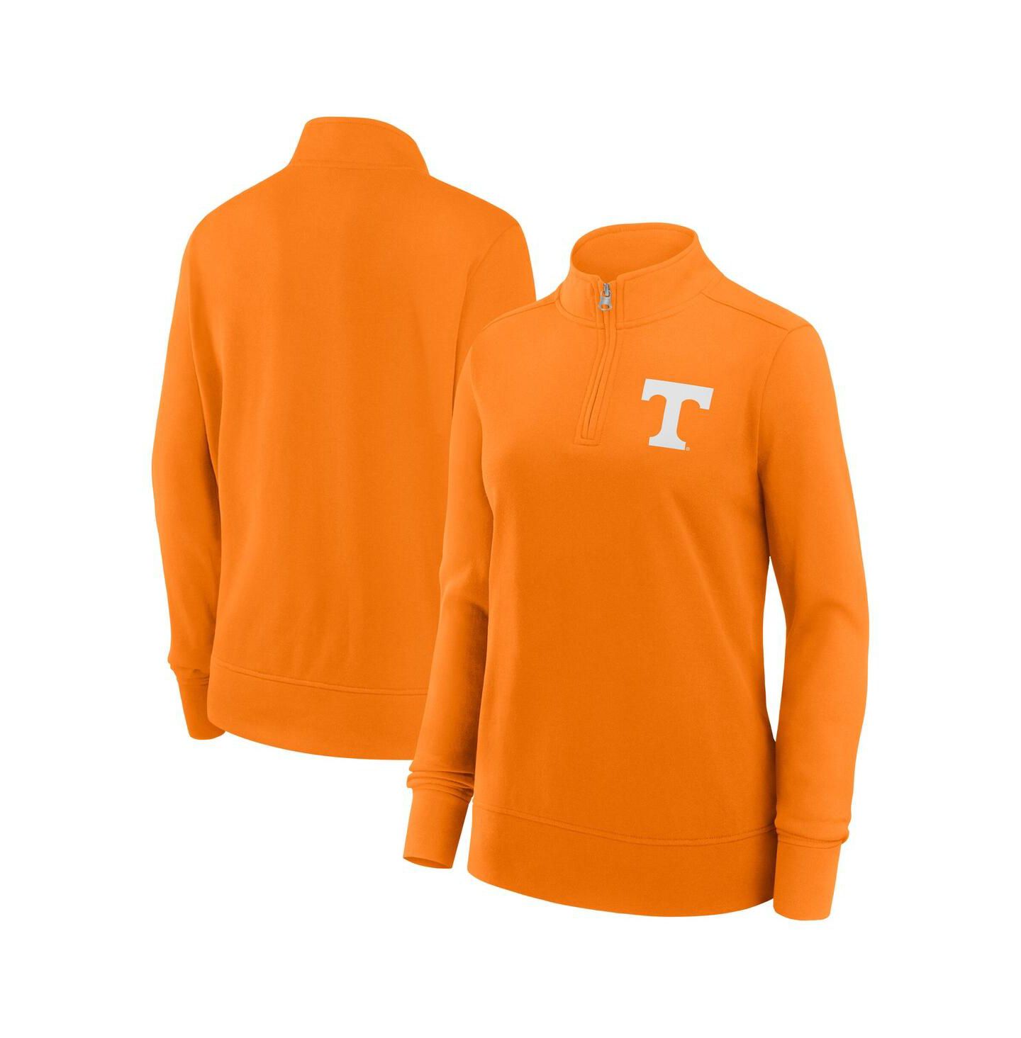 Женская куртка Fanatics Tennessee Orange Tennessee Volunteers Velocity French Terry Quarter-Zip — фото 1