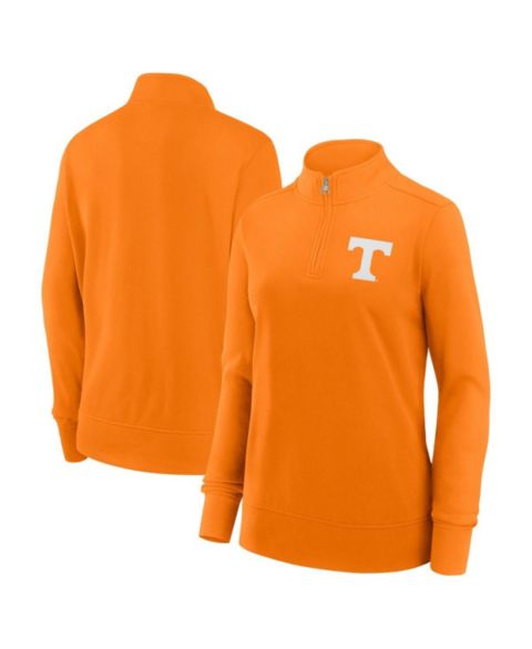Женские куртки Fanatics Women's Tennessee Orange Tennessee Volunteers Velocity French Terry Quarter-Zip Jacket