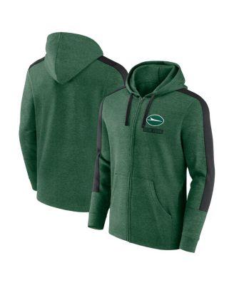 Fanatics - Men's Heather Green New York Jets Gains Full-Zip Hoodie