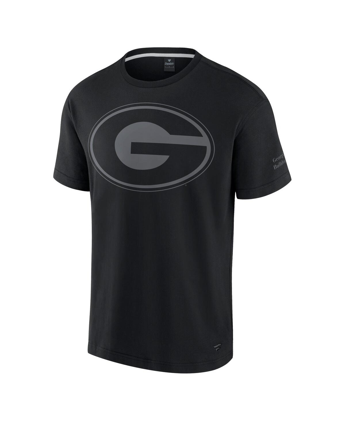 FANATICS MEN'S BLACK GEORGIA BULLDOGS ICONIC T-SHIRT