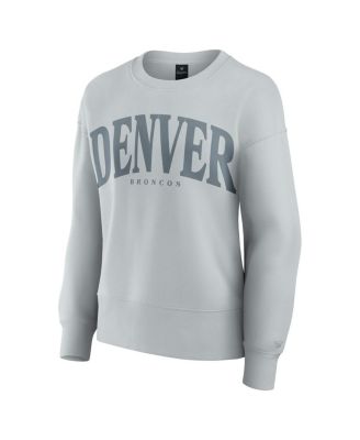 Women's Gray Denver Broncos Elements Pullover Sweatshirt