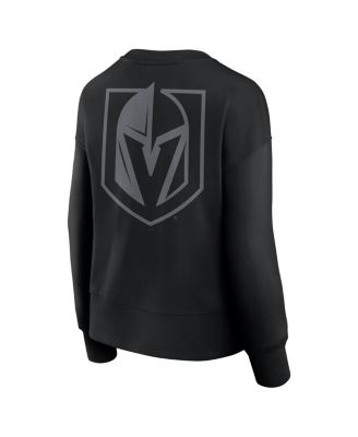 Women's Black Vegas Golden Knights Elements Flow Pullover Sweatshirt