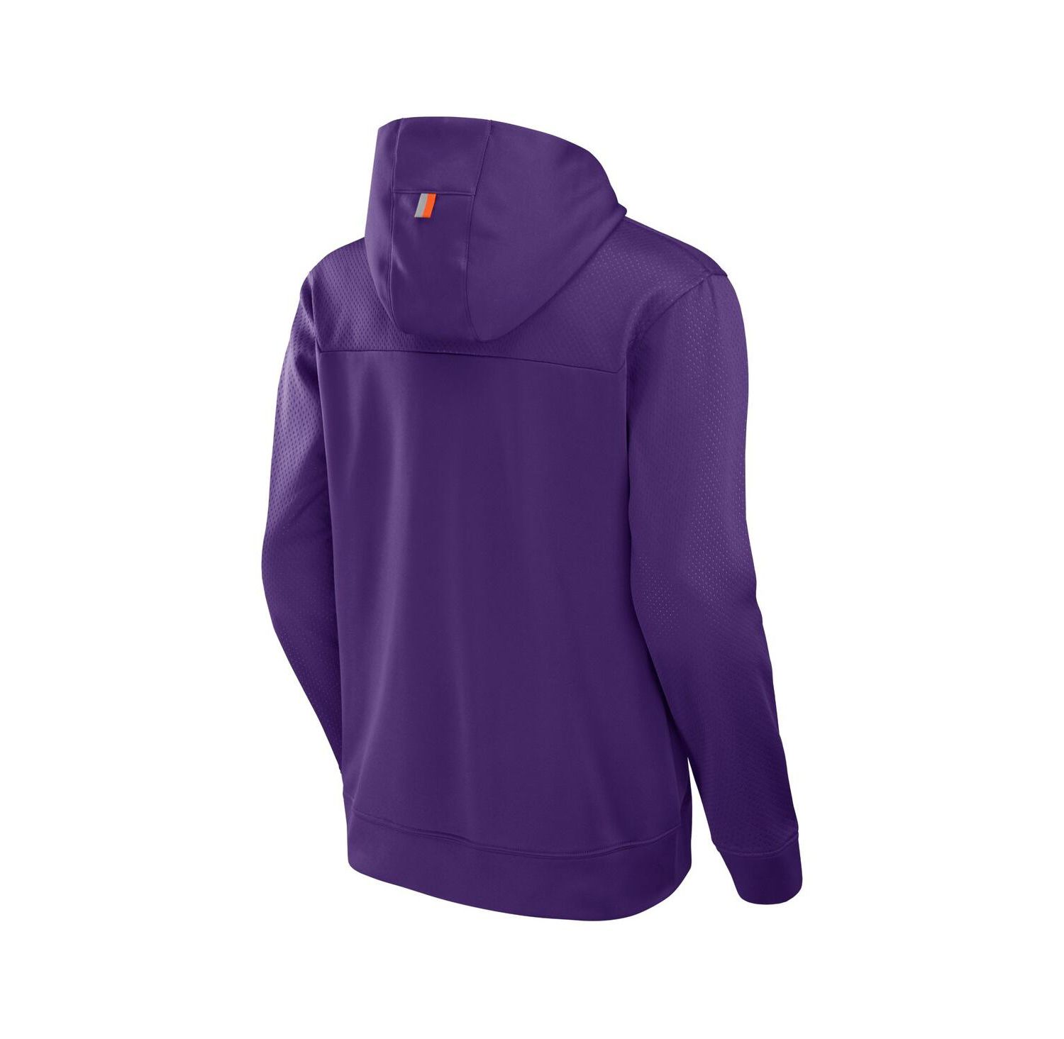 Men's Purple Clemson Tigers Defender Dot Faded Primary Pullover Hoodie