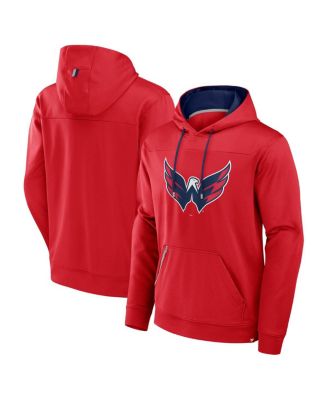 Fanatics - Men's Red Washington Capitals Defender Pullover Hoodie
