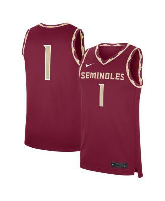 Nike - Men's 1 Garnet Florida State Seminoles Road Replica Jersey