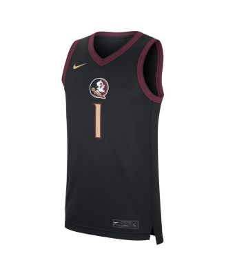 Men's 1 Black Florida State Seminoles Alternate Replica Jersey