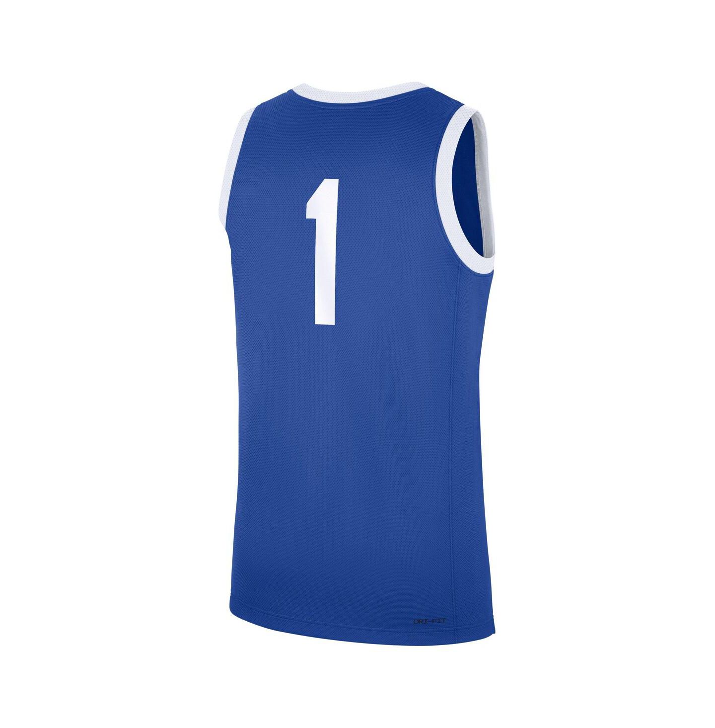 Мужской топ Nike 1 Royal Kentucky Wildcats Road Replica Jersey — фото 3