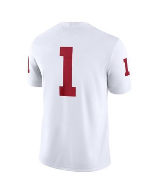 Men's 1 White Oklahoma Sooners Game Jersey