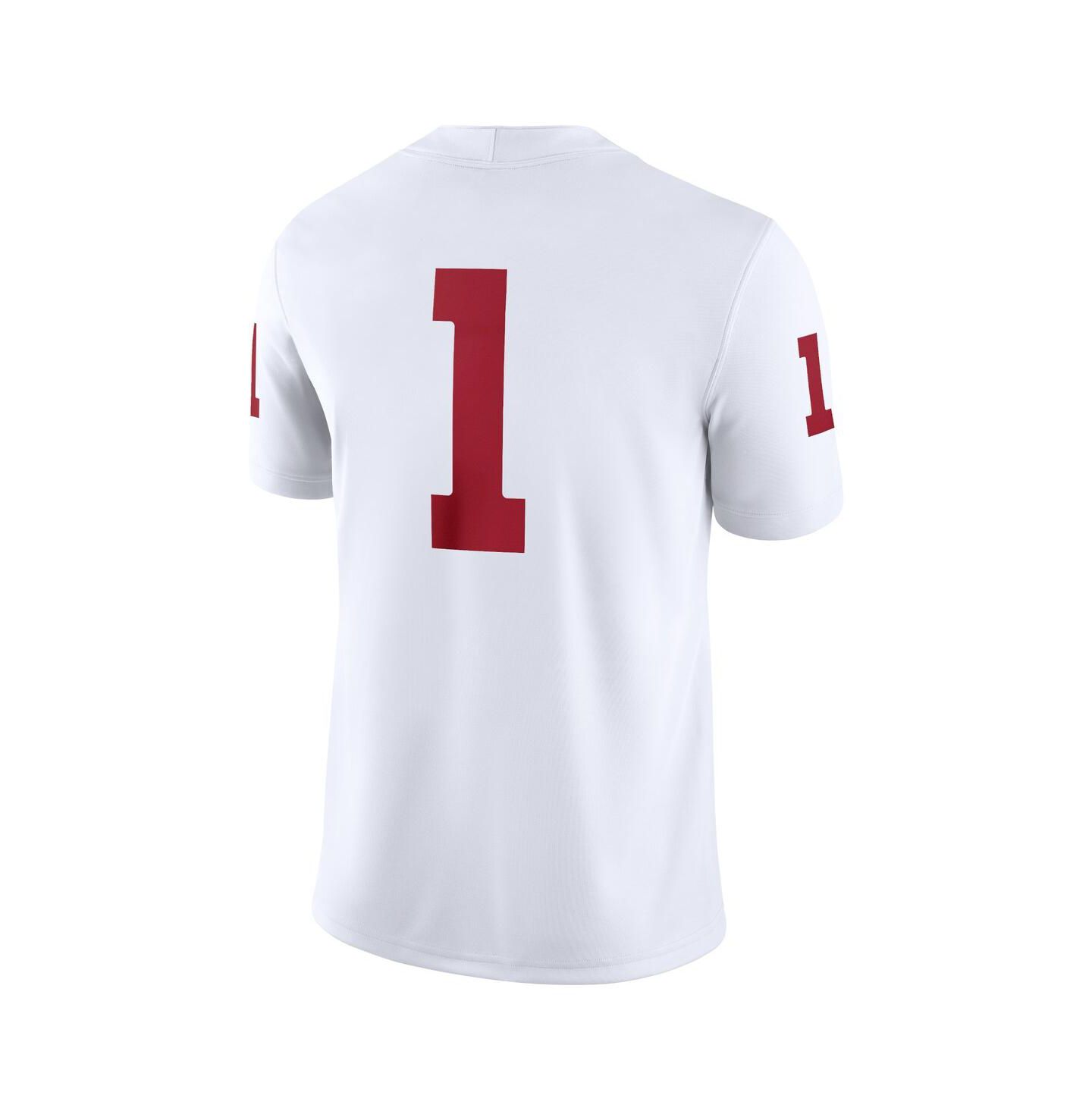 Мужской топ Jordan 1 White Oklahoma Sooners Game Jersey — фото 3