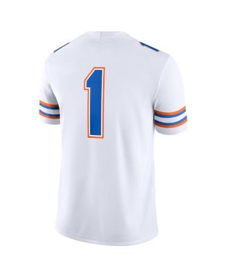 Men's 1 White Florida Gators Game Jersey