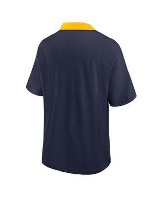 Men's Navy Michigan Wolverines Legacy Jersey Club Polo