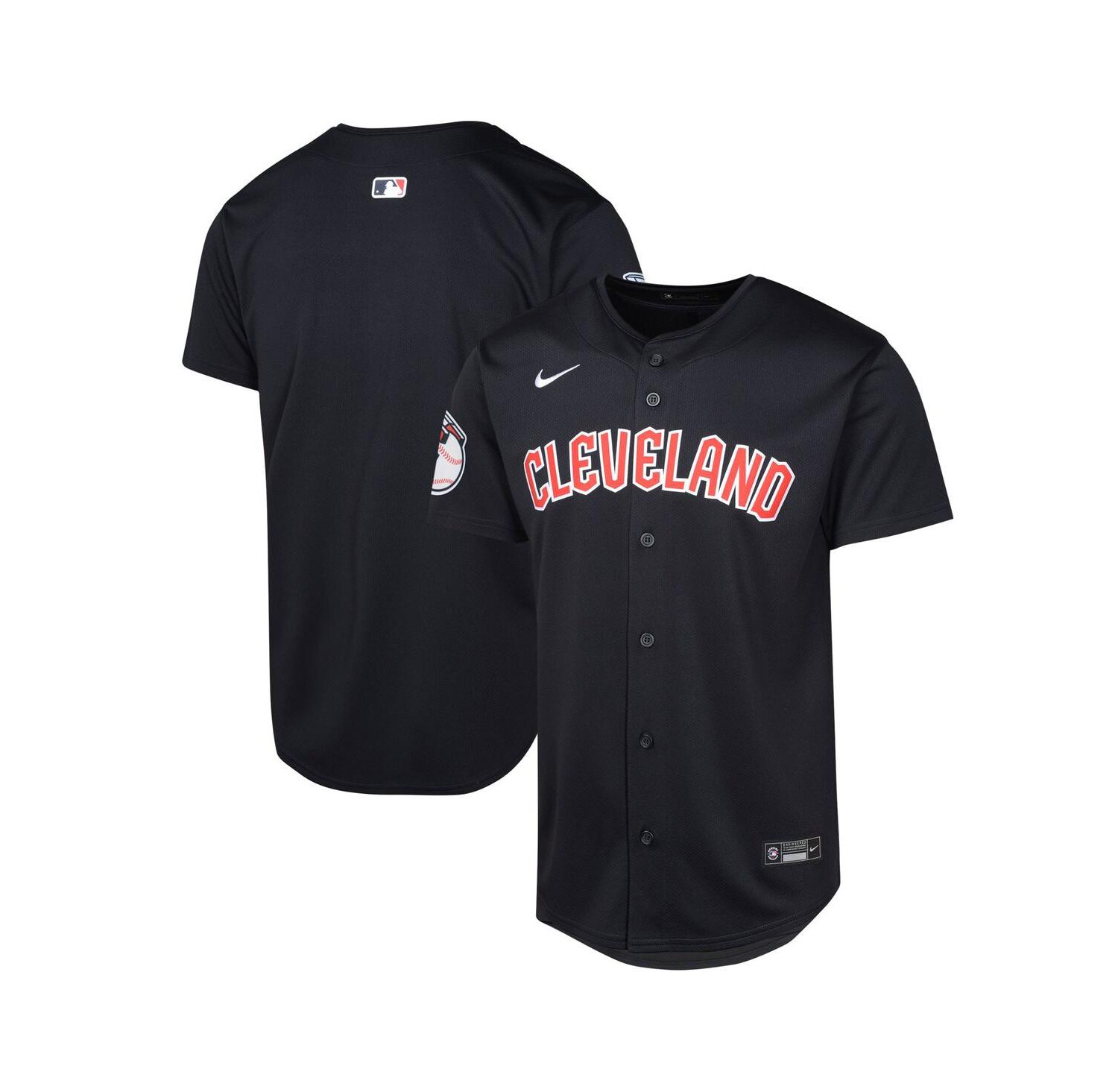 Big Boys and Girls Navy Cleveland Guardians Alternate Limited Jersey