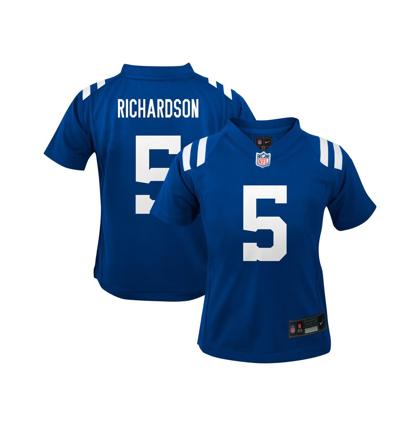Топ Nike Anthony Richardson Royal Indianapolis Colts Player Game Jersey для мальчиков — фото 1