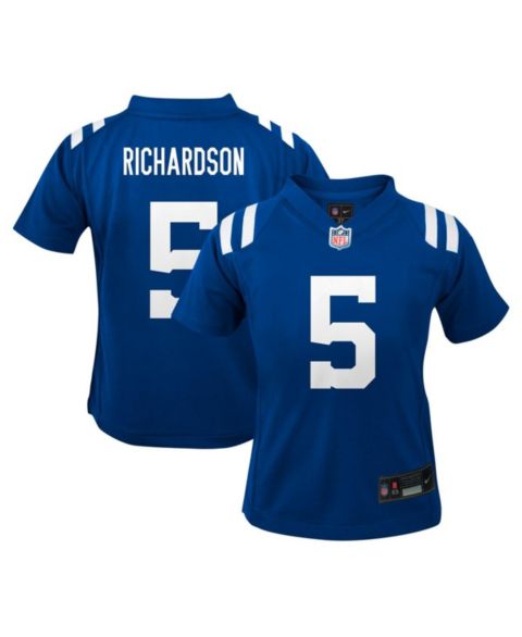 Топ Nike Anthony Richardson Royal Indianapolis Colts Player Game Jersey для мальчиков
