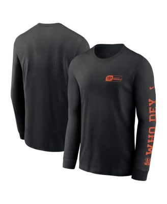 Nike - Men's Black Cincinnati Bengals All Out Long Sleeve T-Shirt