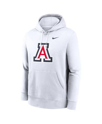 Men's White Arizona Wildcats Primetime Club Fleece Pullover Hoodie