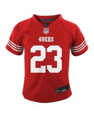 Baby Boys and Girls Christian McCaffrey Scarlet San Francisco 49ers Team Player Game Jersey