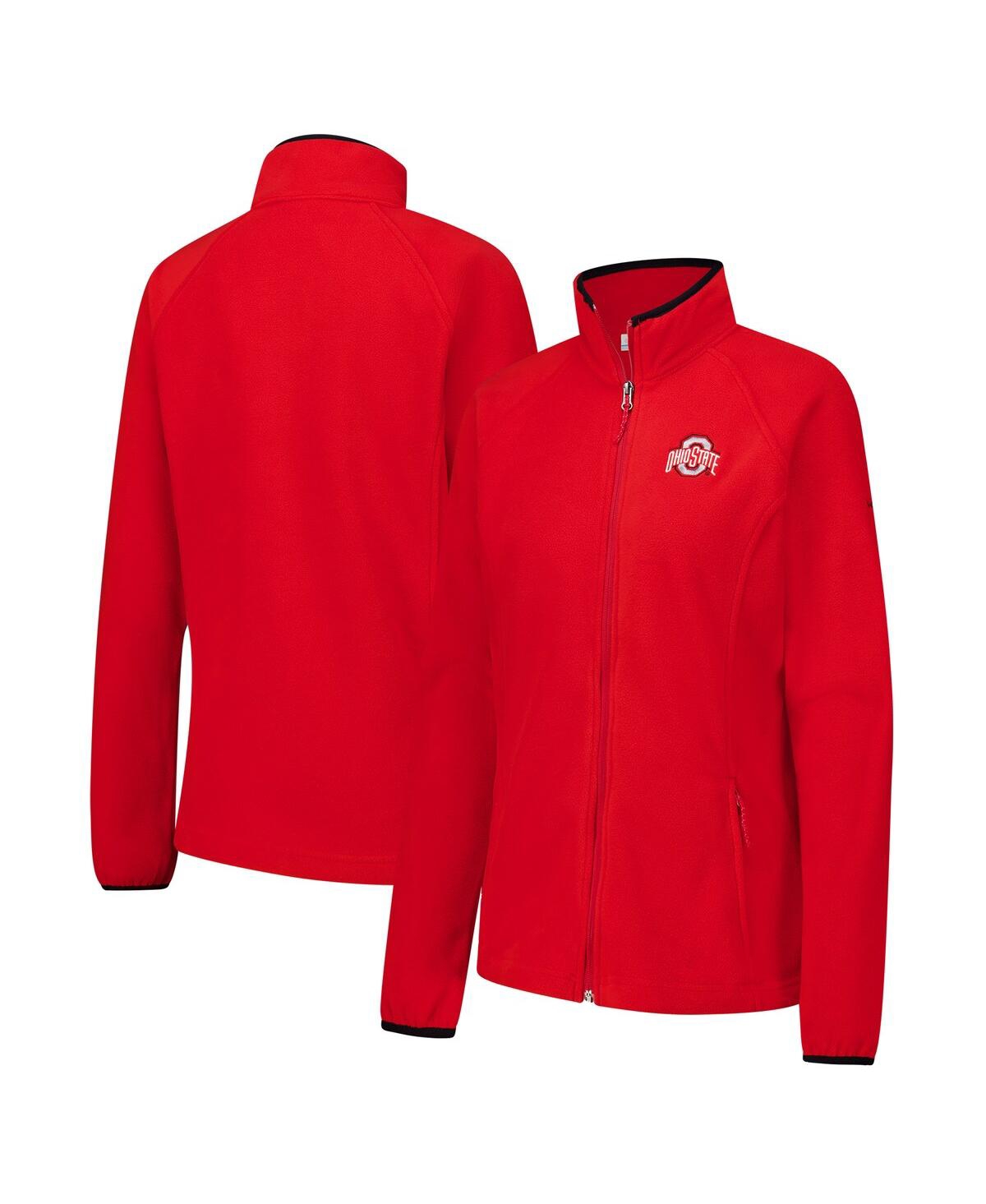 Women's Scarlet Ohio State Buckeyes Give Go Ii Fleece Full-Zip Jacket - Scarlet