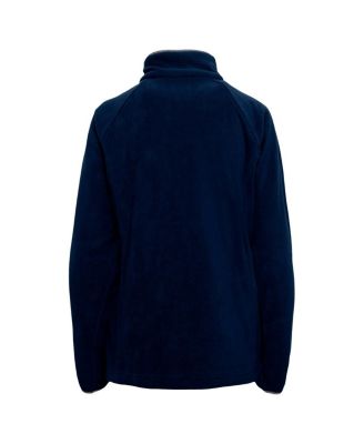 Women's Navy Dallas Cowboys Give and Go III Fleece Raglan Full-Zip Jacket