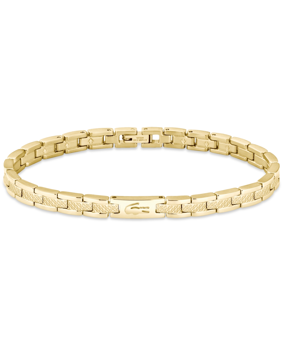 Lacoste Metropole H-link Bracelet In Gold