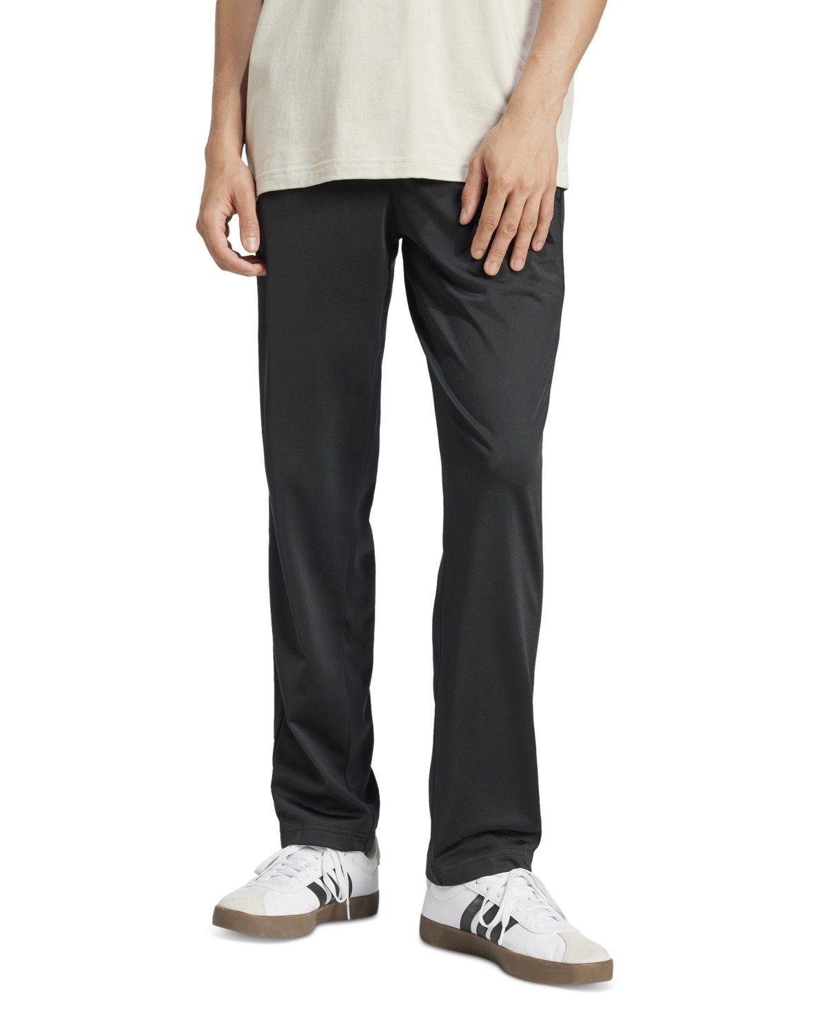 Мужские adidas Men's 3-Stripes Regular Open Hem Track Pants — фото 1