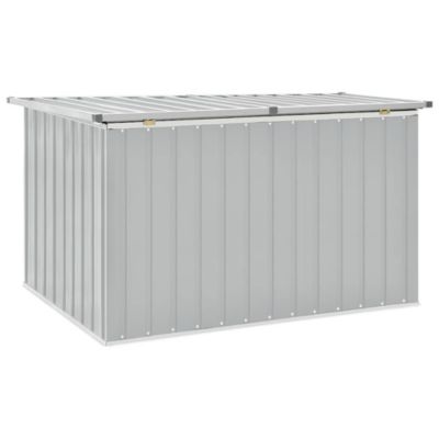 Storage Box Grey Galvanized steel, Plastic Large