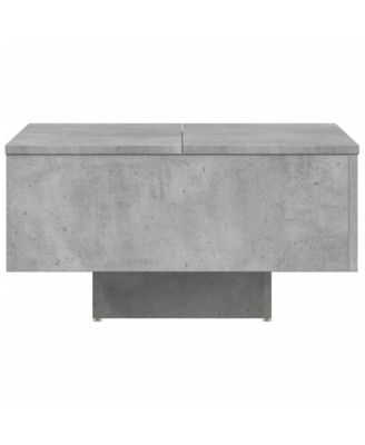 Coffee Table Concrete Gray 23.6"x23.6"x12.4" Engineered Wood