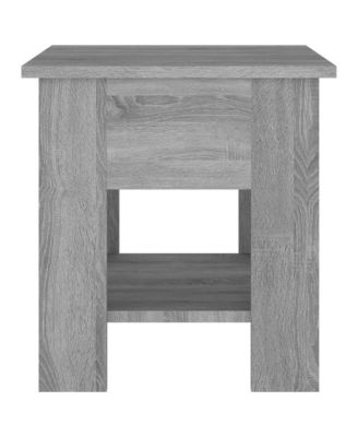 Coffee Table Gray Sonoma 15.7"x15.7"x16.5" Engineered Wood