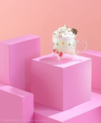 Hello Kitty 3D Double Wall Espresso Glass