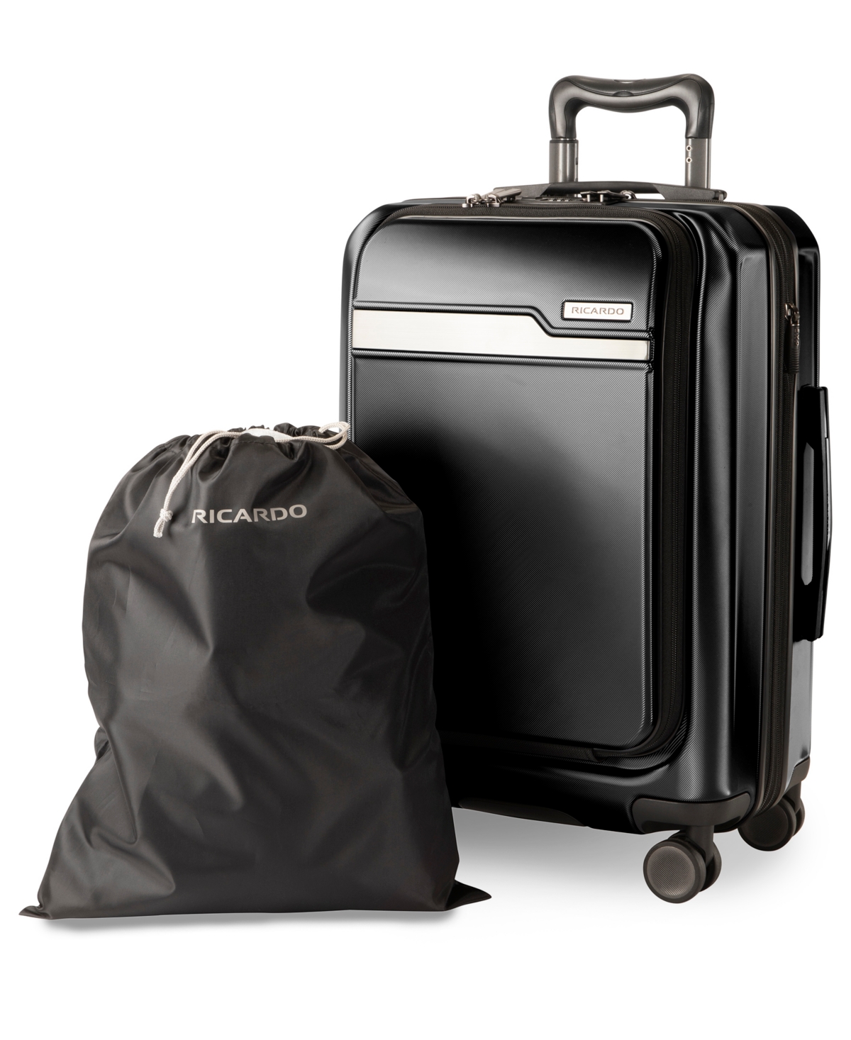 Ricardo Palm Springs 21" Fast Access Front Pocket Carry-on Luggage In Onyx