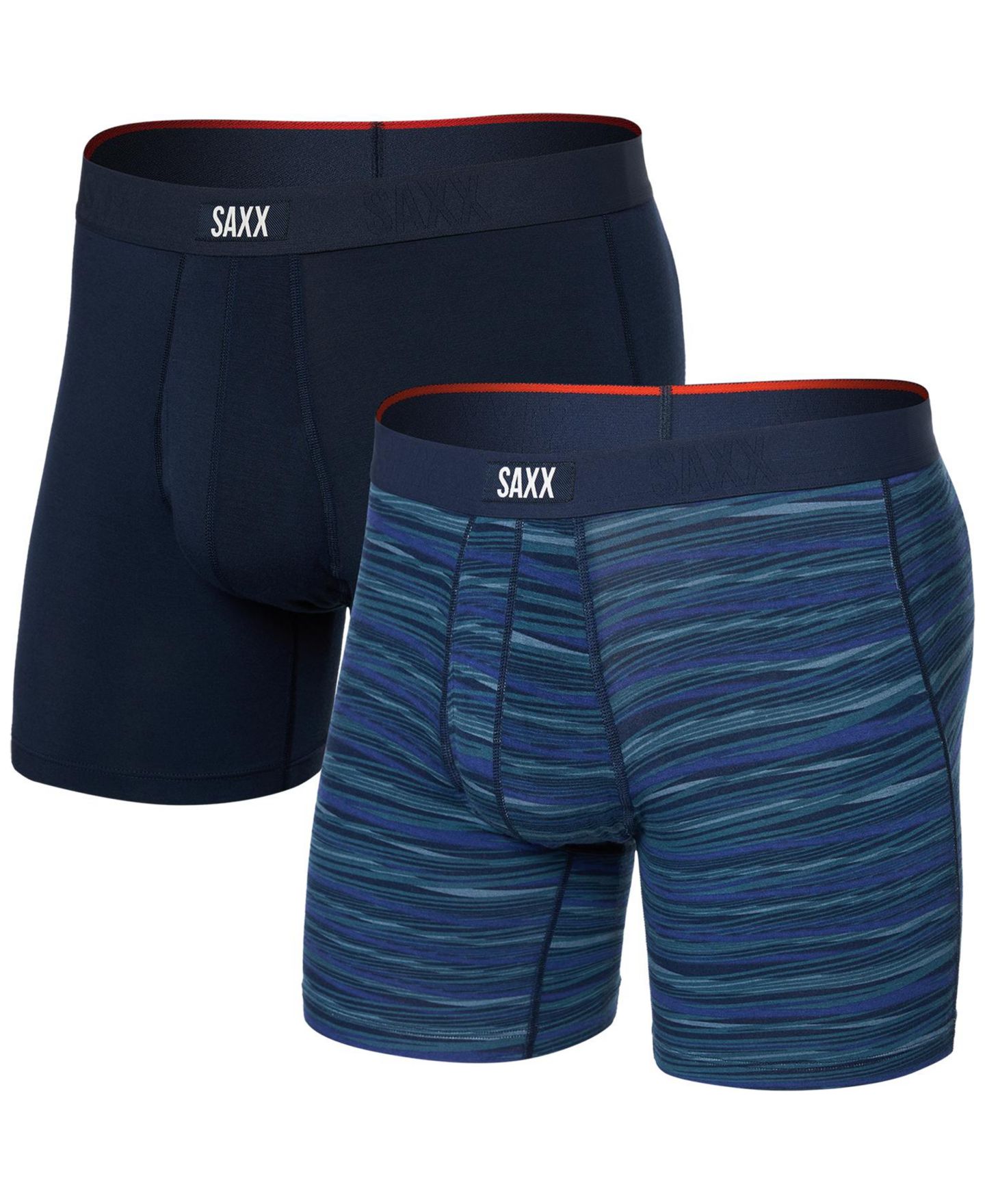 Трусы-боксеры Slim-Fit для мужчин, 2 шт. — SAXX, цвет: Тёмно-синий — фото 1