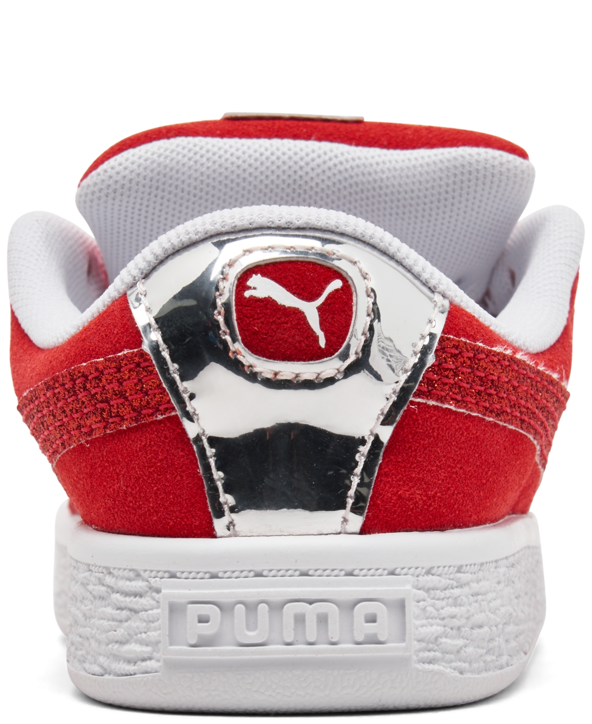 Puma Toddler Girls Suede Xl Glitz Skate Casual Sneakers From Finish Line In Red