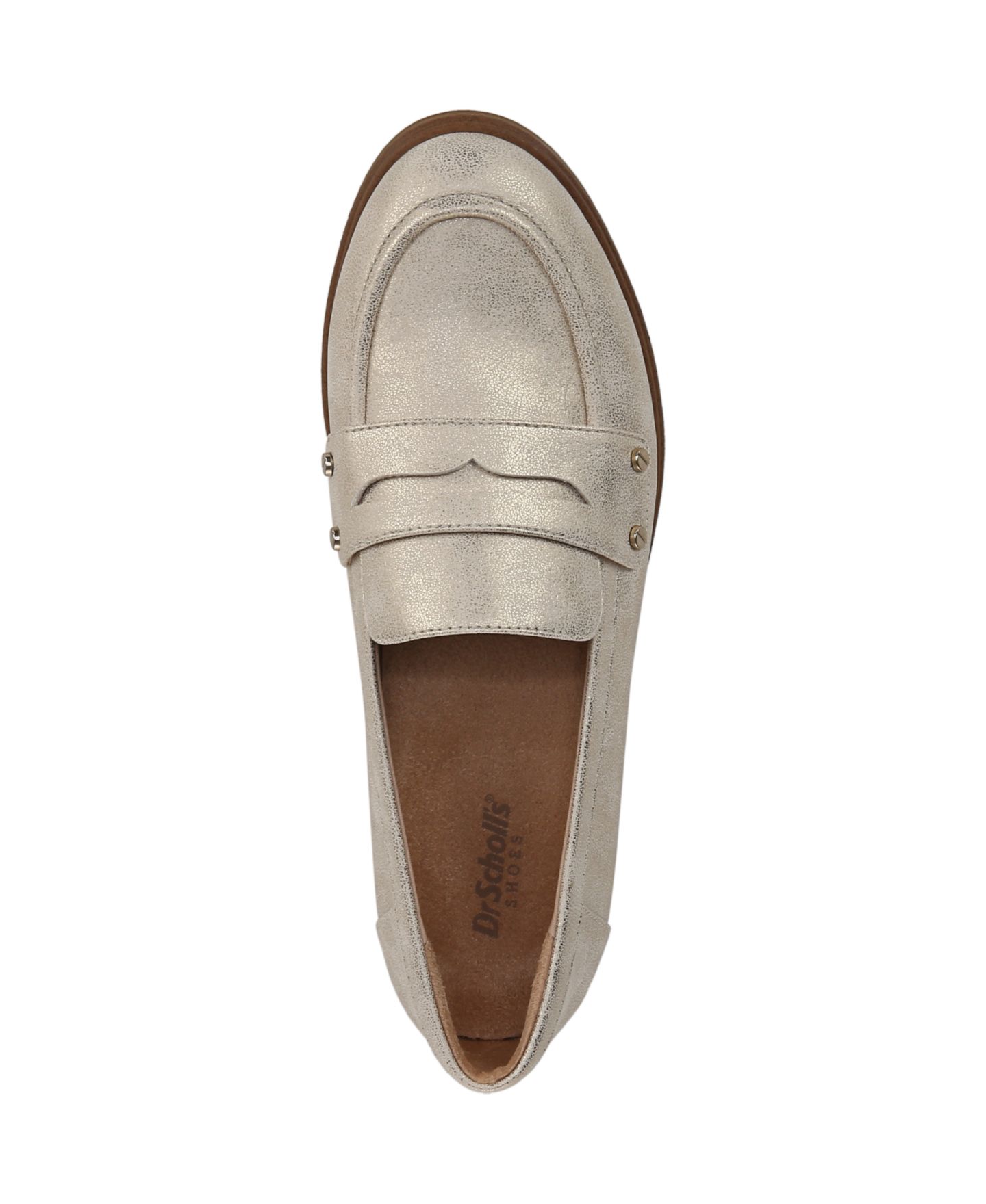 Женские туфли Dr. Scholl's Hello Slip On Penny, цвет: Золотая искусственная кожа — фото 4